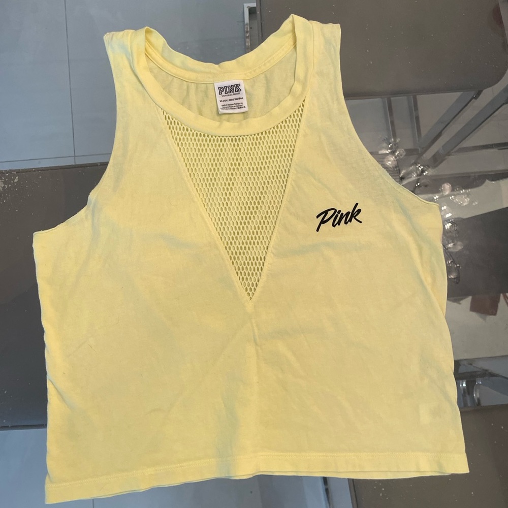 PINK Yellow tank size XS